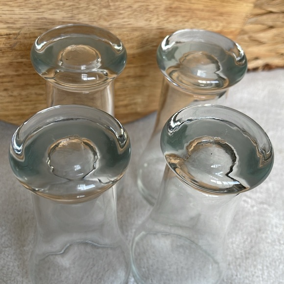 1970’s Set of 4 6 oz Drinking Dessert Glasses - Picture 5 of 8